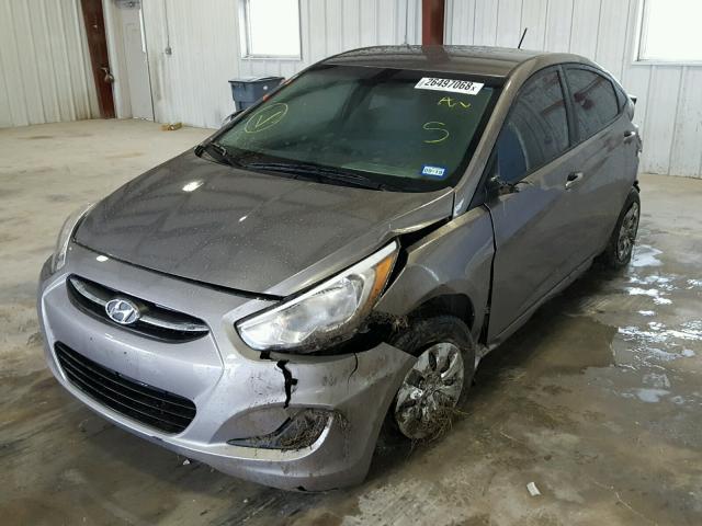 KMHCT4AE6HU365613 - 2017 HYUNDAI ACCENT SE GRAY photo 2