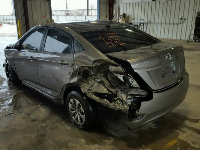 KMHCT4AE6HU365613 - 2017 HYUNDAI ACCENT SE GRAY photo 3