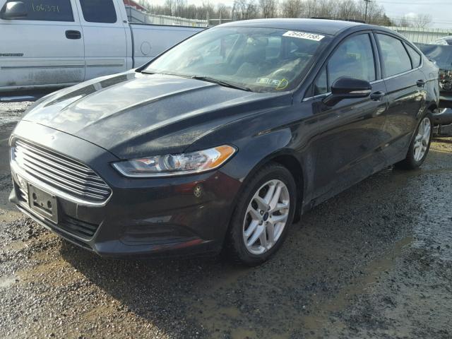 3FA6P0H76ER262822 - 2014 FORD FUSION SE BLACK photo 2