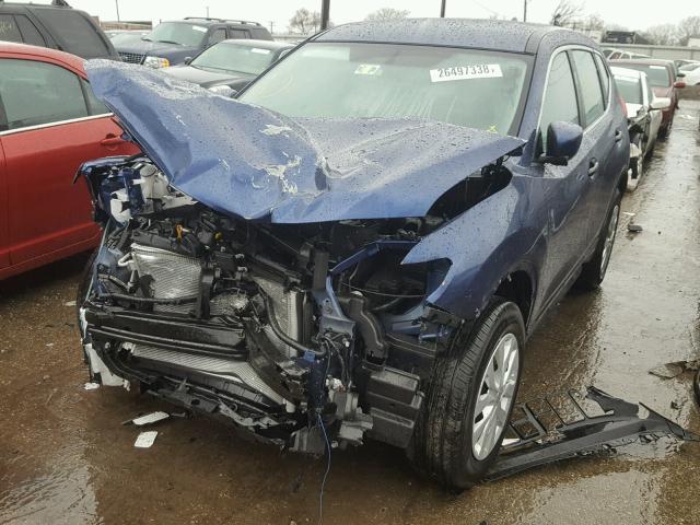 JN8AT2MV3JW300342 - 2018 NISSAN ROGUE S BLUE photo 2