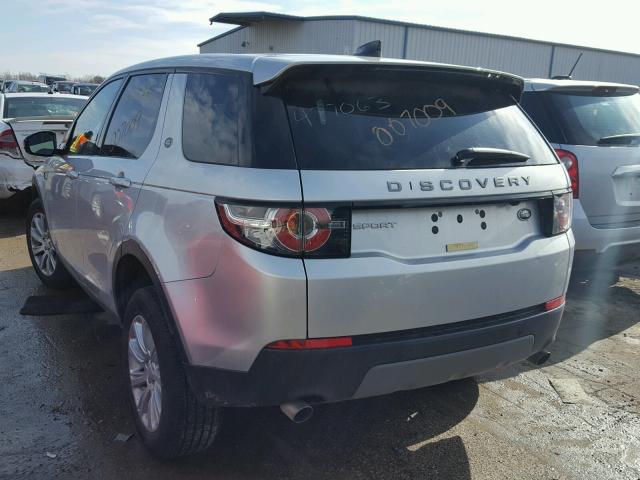 SALCP2BG2HH689446 - 2017 LAND ROVER DISCOVERY SILVER photo 3