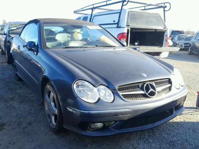 WDBTK75G14T018273 - 2004 MERCEDES-BENZ CLK 500 BLUE photo 1