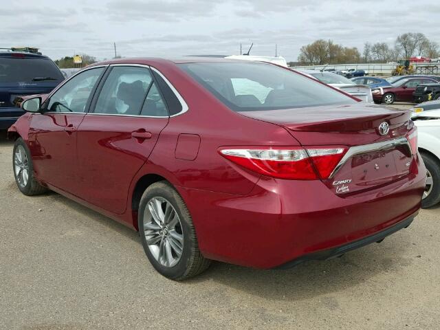 4T1BF1FK2FU958950 - 2015 TOYOTA CAMRY LE/X RED photo 3