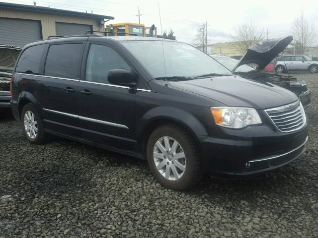 2C4RC1BG2DR730356 - 2013 CHRYSLER TOWN & COU BLACK photo 1