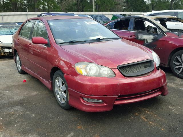 1NXBR32E85Z554021 - 2005 TOYOTA COROLLA CE RED photo 1