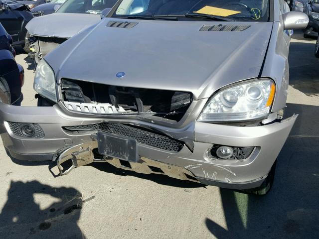 4JGBB75E36A008303 - 2006 MERCEDES-BENZ ML 500 GRAY photo 9