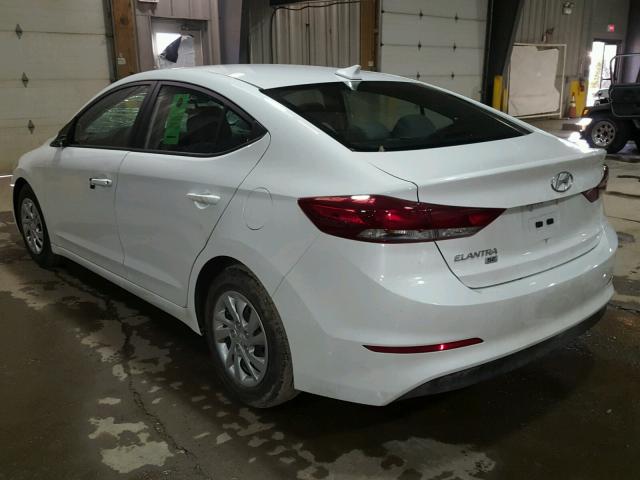 5NPD74LF4HH097626 - 2017 HYUNDAI ELANTRA SE WHITE photo 3