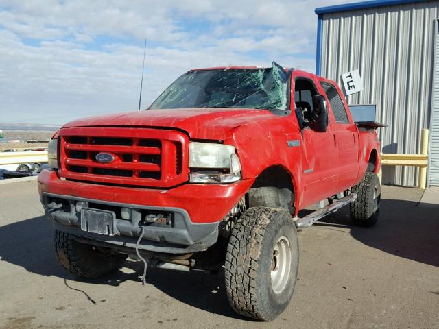 1FTNW21F53EA99666 - 2003 FORD F250 SUPER RED photo 2