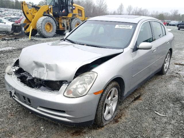 JNKCV51E83M005464 - 2003 INFINITI G35 SILVER photo 2