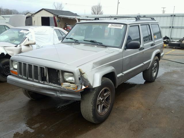 1J4FT58S0YL157908 - 2000 JEEP CHEROKEE C GRAY photo 2