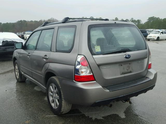 JF1SG65616H728530 - 2006 SUBARU FORESTER 2 GRAY photo 3