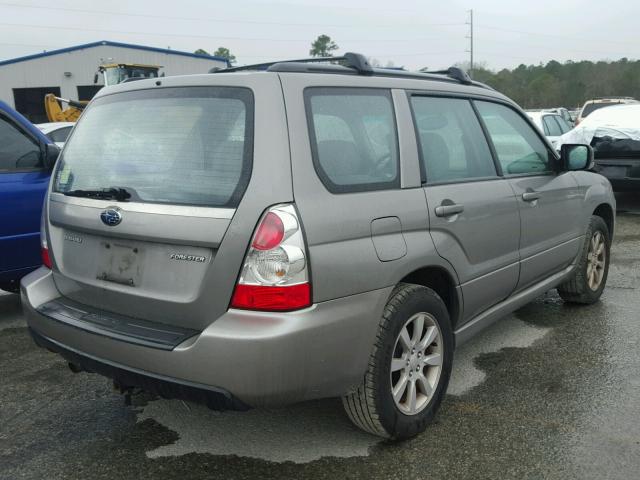 JF1SG65616H728530 - 2006 SUBARU FORESTER 2 GRAY photo 4