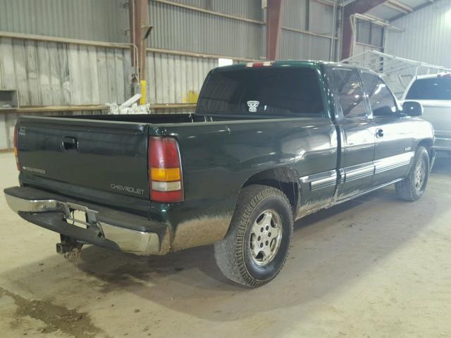 2GCEC19V711221747 - 2001 CHEVROLET SILVERADO GREEN photo 4