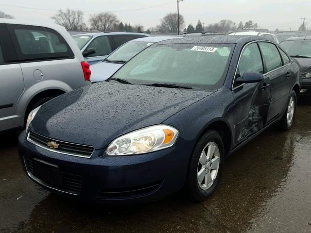 2G1WT58K279188646 - 2007 CHEVROLET IMPALA LT BLUE photo 2