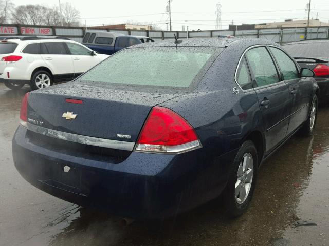 2G1WT58K279188646 - 2007 CHEVROLET IMPALA LT BLUE photo 4