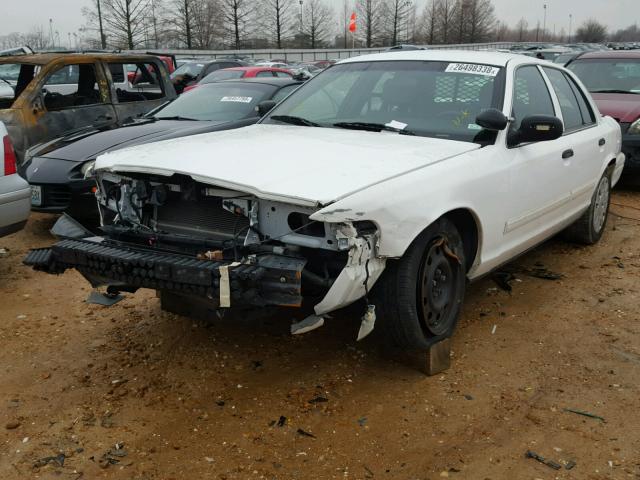 2FAHP71V39X144003 - 2009 FORD CROWN VICT WHITE photo 2