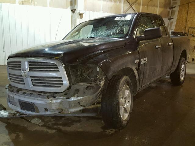 1C6RR7GT0GS377990 - 2016 RAM 1500 SLT BLACK photo 2