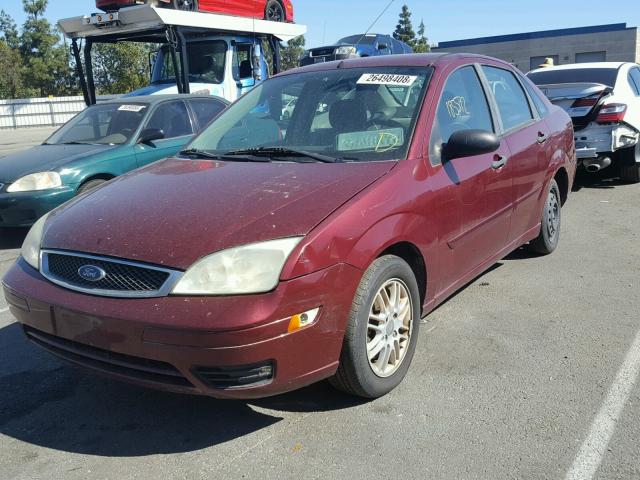 1FAFP34N97W267678 - 2007 FORD FOCUS ZX4 BURGUNDY photo 2