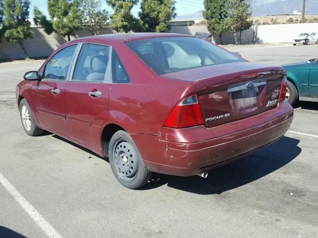 1FAFP34N97W267678 - 2007 FORD FOCUS ZX4 BURGUNDY photo 3