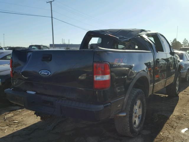 1FTPW14534KD28242 - 2004 FORD F150 SUPER BLACK photo 4