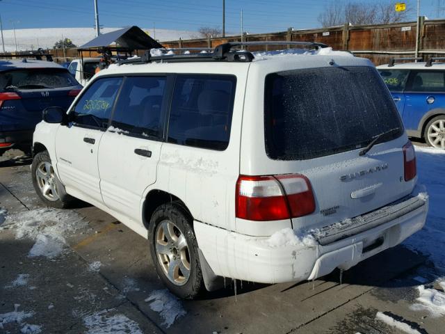 JF1SF65632G755179 - 2002 SUBARU FORESTER S WHITE photo 3