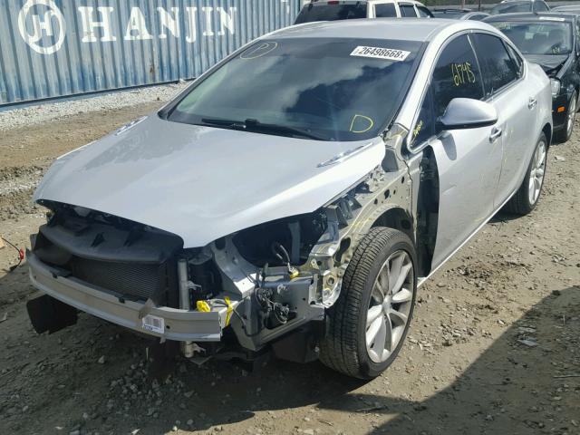 1G4PP5SK1D4192495 - 2013 BUICK VERANO SILVER photo 2