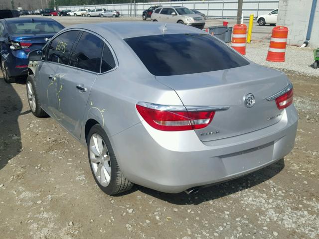 1G4PP5SK1D4192495 - 2013 BUICK VERANO SILVER photo 3