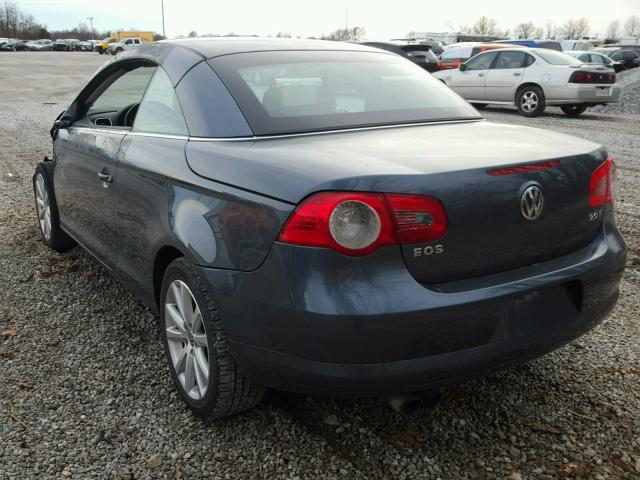 WVWBA71F47V007080 - 2007 VOLKSWAGEN EOS 2.0T CHARCOAL photo 3