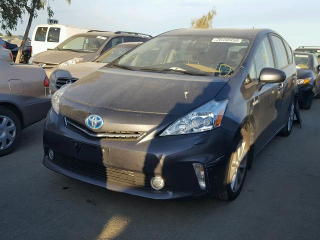 JTDZN3EU9C3044037 - 2012 TOYOTA PRIUS V CHARCOAL photo 2