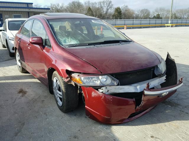 1HGFA168X7L140920 - 2007 HONDA CIVIC EX მუქწითელი ფოტო 1