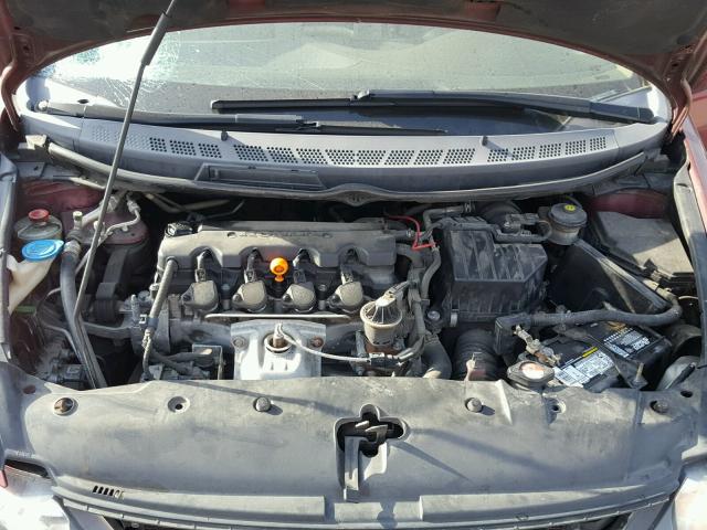 1HGFA168X7L140920 - 2007 HONDA CIVIC EX მუქწითელი ფოტო 7