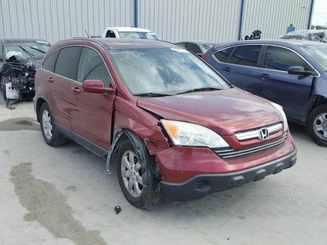 JHLRE38717C064720 - 2007 HONDA CR-V EXL MAROON photo 1