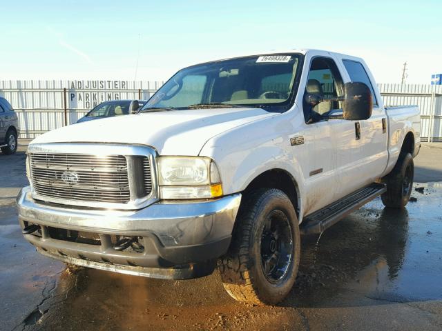 1FTNW21P14EA12971 - 2004 FORD F250 SUPER WHITE photo 2