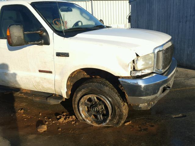 1FTNW21P14EA12971 - 2004 FORD F250 SUPER WHITE photo 9