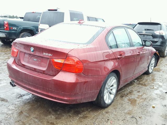 WBAPK7C52BF084683 - 2011 BMW 328 XI RED photo 4