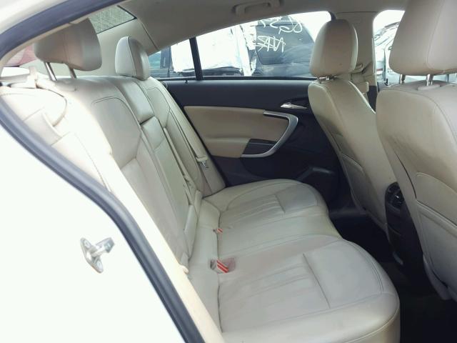 2G4GR5EK6C9151622 - 2012 BUICK REGAL WHITE photo 6