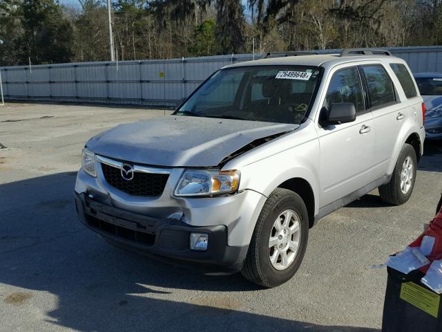 4F2CY0C71BKM06746 - 2011 MAZDA TRIBUTE I SILVER photo 2