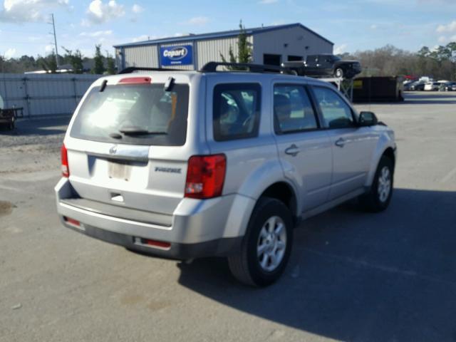 4F2CY0C71BKM06746 - 2011 MAZDA TRIBUTE I SILVER photo 4