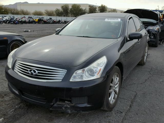 JNKBV61FX7M814450 - 2007 INFINITI G35 BLACK photo 2