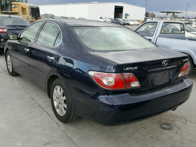 JTHBA30G245052161 - 2004 LEXUS ES 330 BLUE photo 3