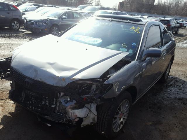 1HGEM22925L021408 - 2005 HONDA CIVIC EX ნაცრისფერი ფოტო 2