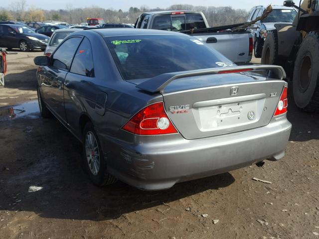 1HGEM22925L021408 - 2005 HONDA CIVIC EX ნაცრისფერი ფოტო 3