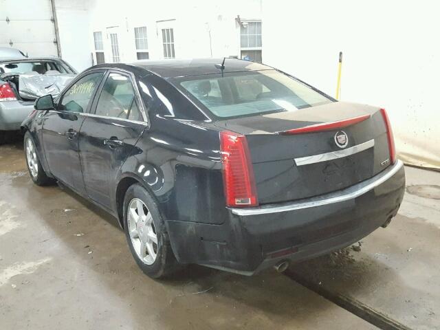 1G6DM577880101579 - 2008 CADILLAC CTS BLACK photo 3