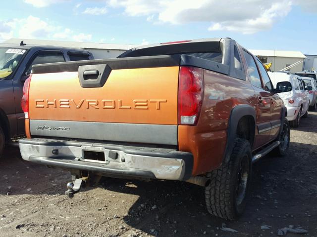 3GNEK12Z85G238433 - 2005 CHEVROLET AVALANCHE ORANGE photo 4