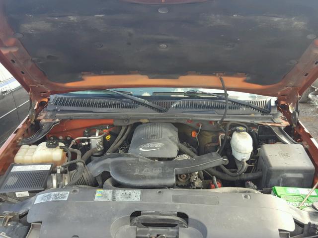 3GNEK12Z85G238433 - 2005 CHEVROLET AVALANCHE ORANGE photo 7