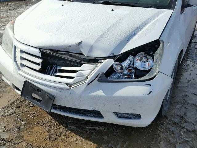 5FNRL38668B111805 - 2008 HONDA ODYSSEY EX WHITE photo 9