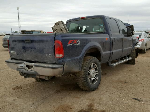 1FTSW21P75EB90453 - 2005 FORD F250 SUPER BLUE photo 4