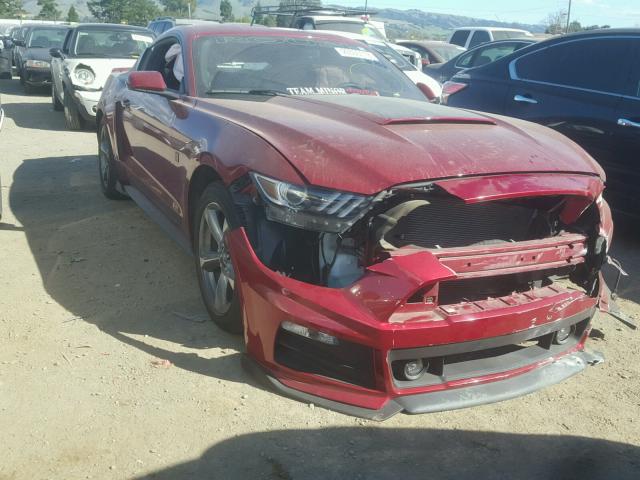 1FA6P8AM9F5378521 - 2015 FORD MUSTANG RED photo 1