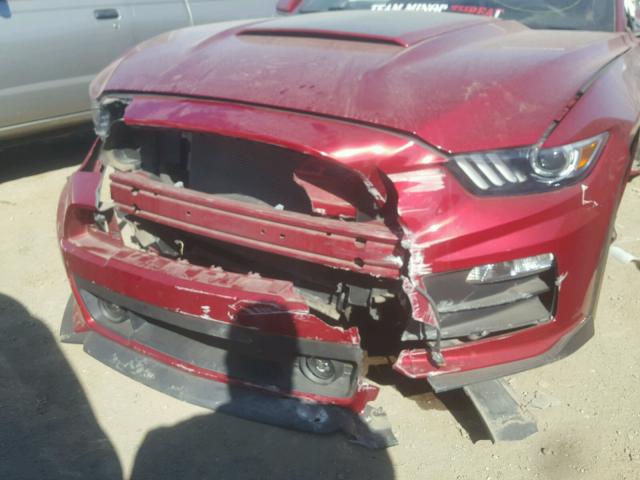 1FA6P8AM9F5378521 - 2015 FORD MUSTANG RED photo 10