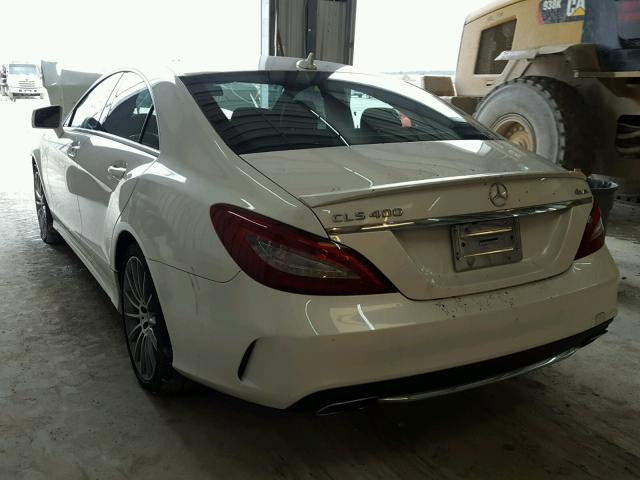 WDDLJ6HB0FA157250 - 2015 MERCEDES-BENZ CLS 400 4M WHITE photo 3